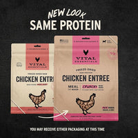 Vital Essentials Freeze-Dried Raw Chicken Meal or Mixer Dog Food Crunchy Mini Nibs, 25 oz