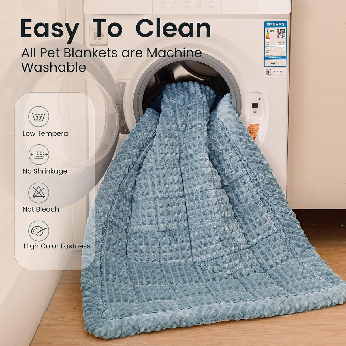 Couch Cover for Dogs Washable - Blue Gray / 27.6" x 70.9" - image 3