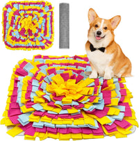 Snuffle Mat for Dogs, Adjustable Interactive Puzzle Toy - Yellow-35 cm - image 2