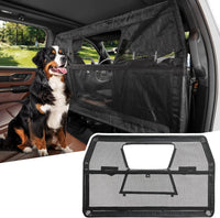 JOYTUTUS 52" Wide Dog Car Barrier with Removable Visual Window - Large 56"*31"