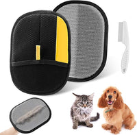 2 Pcs Pet Hair Remover Gloves, Reusable Electrostatic Hair Removal Glove