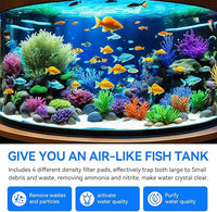 Canister Filter Pads Compatible with Penn Plax Cascade 1200/1500 CCF4UL/CCF5UL Replacement Canisters Filters Sponges for Aquariums Fish Tank Turtle Tank