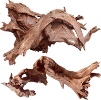 Natural Aquarium Driftwood for Fish Tank Reptile Terrariums Decor – Essentials for Fish - Mopani Driftwood 10 to 14 Inch (Pack of 2)