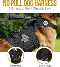 OneTigris Tactical Dog Harness with 5X Metal Buckle - M / Black - image 2