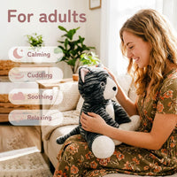 Niuniu Daddy Weighted Stuffed Animals - 3.5 Pounds / Cat / Sitting - image 3