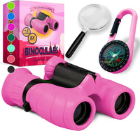 Binoculars for Kids, Perfect Toy for Little Boys and Girls - Pink