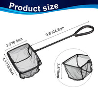 Mogoko 2 Pack Aquarium Net Fish Net Small Net Multi-Size Fine Mesh - 3. Black / 4 Inch - image 2