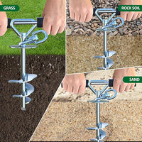 Dog Tie Out Cable and Stake,with 45FT Heavy Duty Cable,360° Swivel Dog Run Stake-No Tangle-Runner for Yard-Suitable for Large Dogs Up to 150 lbs-for Outdoor Camping