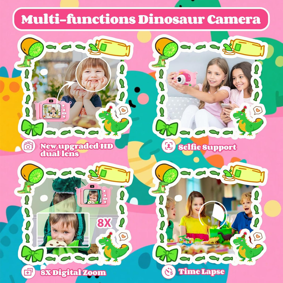 XBENDON kids camera with dual lens, 48MP photos and 1080P video - view 11