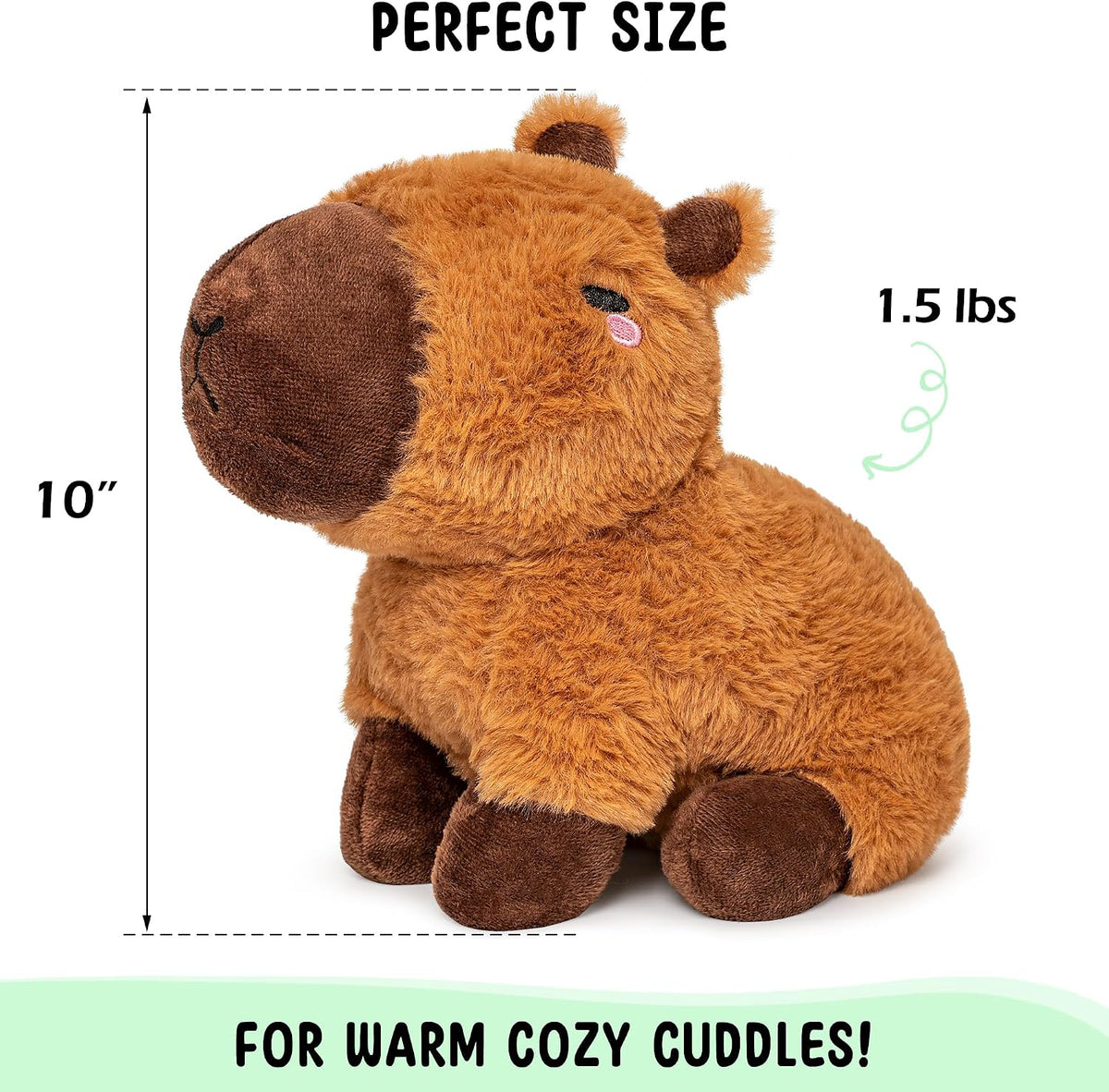 Bunny Microwavable & Weighted Stuffed Animals - Capybara - image 4