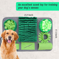 Snuffle mat for Dogs Iteractive Dog Puzzle Toy Used for Training - Green - image 2