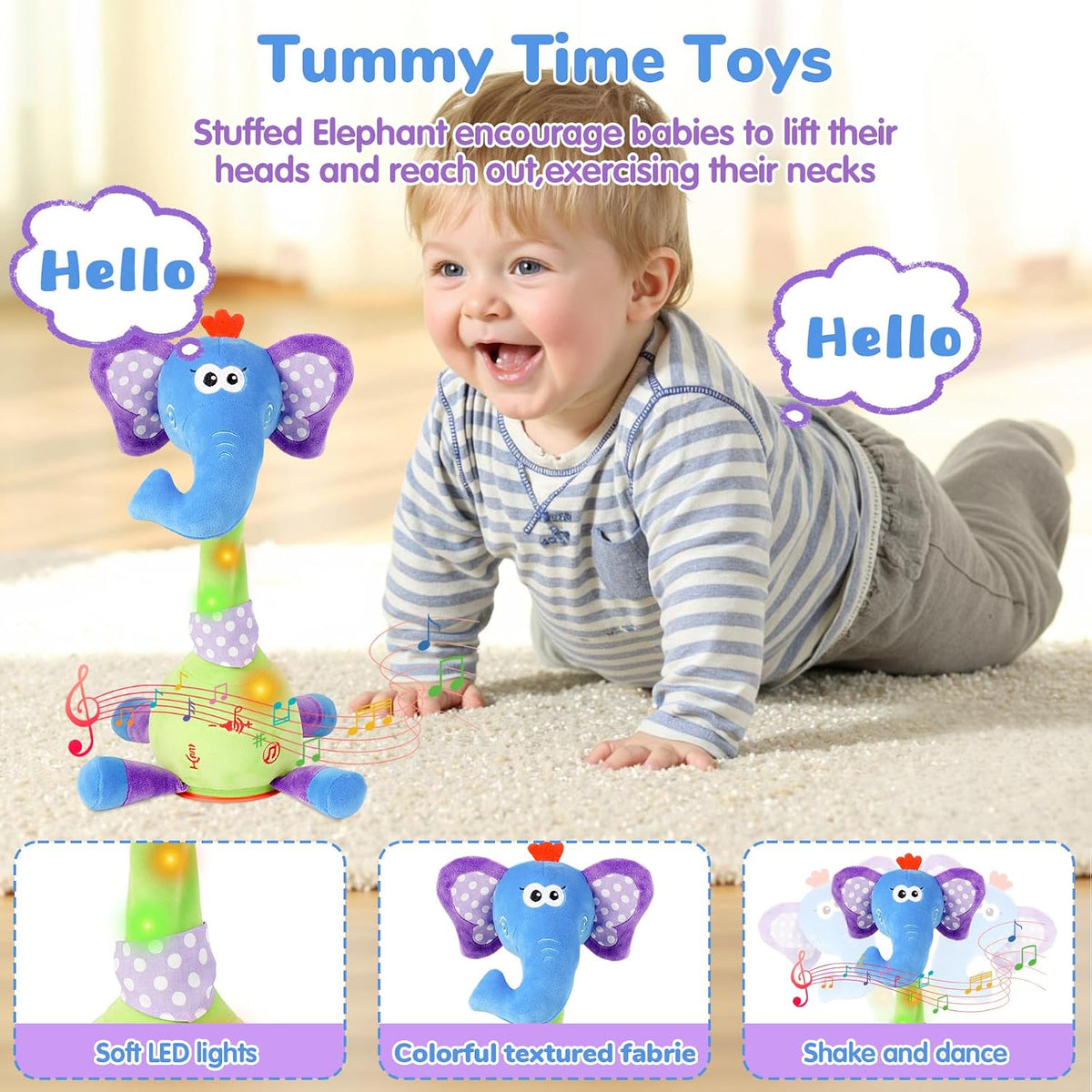 Baby Dancing Cactus, Talking, Glowing - Talking Elephant - image 4