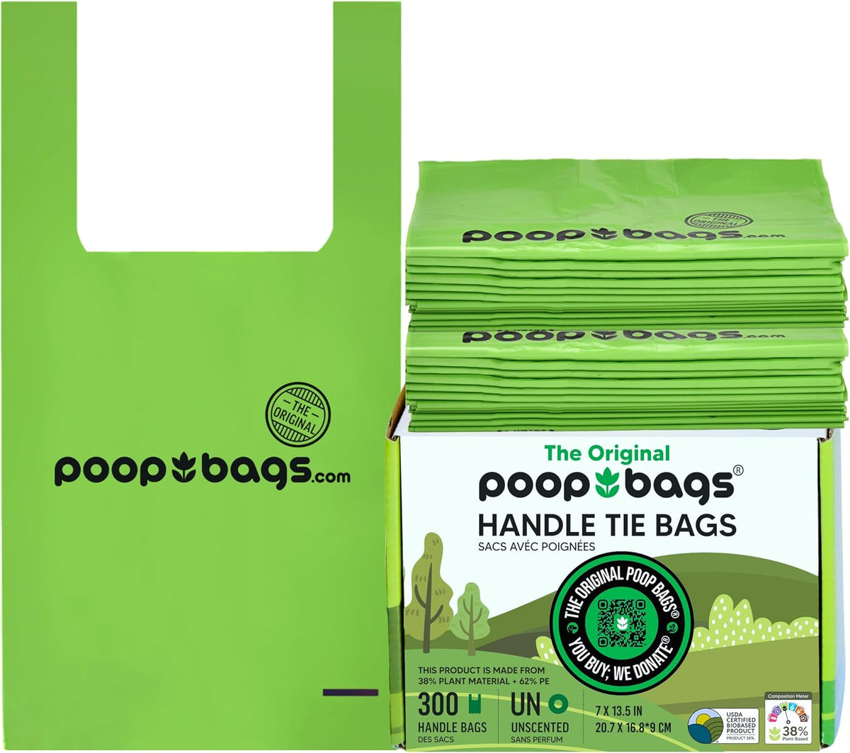 The Original Poop Bags Dog Waste Bags with Handles