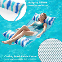 Jasonwell Inflatable Pool Hammock Float - Green&Blue / Large / 2 - image 4