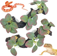2 PCS Reptile Corner Branch - Red With Green