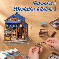 Owl Bookstore Book Nook Kit, 3D Wooden Puzzles with LED - Fukuoka Mentaiko Kitchen - image 2