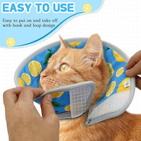 Cat Cone Collar Soft, Comfortable Cat Recovery Collar Pet Cone for Small Large Cats, Lightweight Elizabethan Collar for Cats Kittens After Surgery Prevent from Licking Wounds, Green, S
