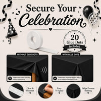 Stone Wall Table Covers, 54"x108" XL, Medieval Party Decorations - Black (Pack of 3) - image 3
