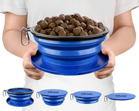 Tuff Pupper SuperBigSlurp Collapsible Dog Bowls - Nebulas Blue / X-Large (60oz) - 1 Bowl
