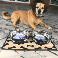 Loving Pets Bella Dog Bowls, Stainless Steel Dog & Cat Bowls - Espresso / Large (35-65lbs) - image 3