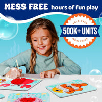 Jackinthebox Poke Art Magical Flower Pressing Craft Kit for Girls - Ocean - image 3