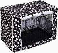 Pethiy Dog Crate Cover Durable Polyester Pet Kennel Cover Universal - 42.0"L x 27.0"W x 30.0"H / Black - image 3
