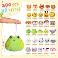 Libima 150 Pcs Mini Stuffed Animals Keychain, Plush Toys - 150 / Jungle Animals - image 2