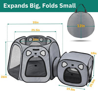 Cat Playpen with Separate Litter Box Area - image 3