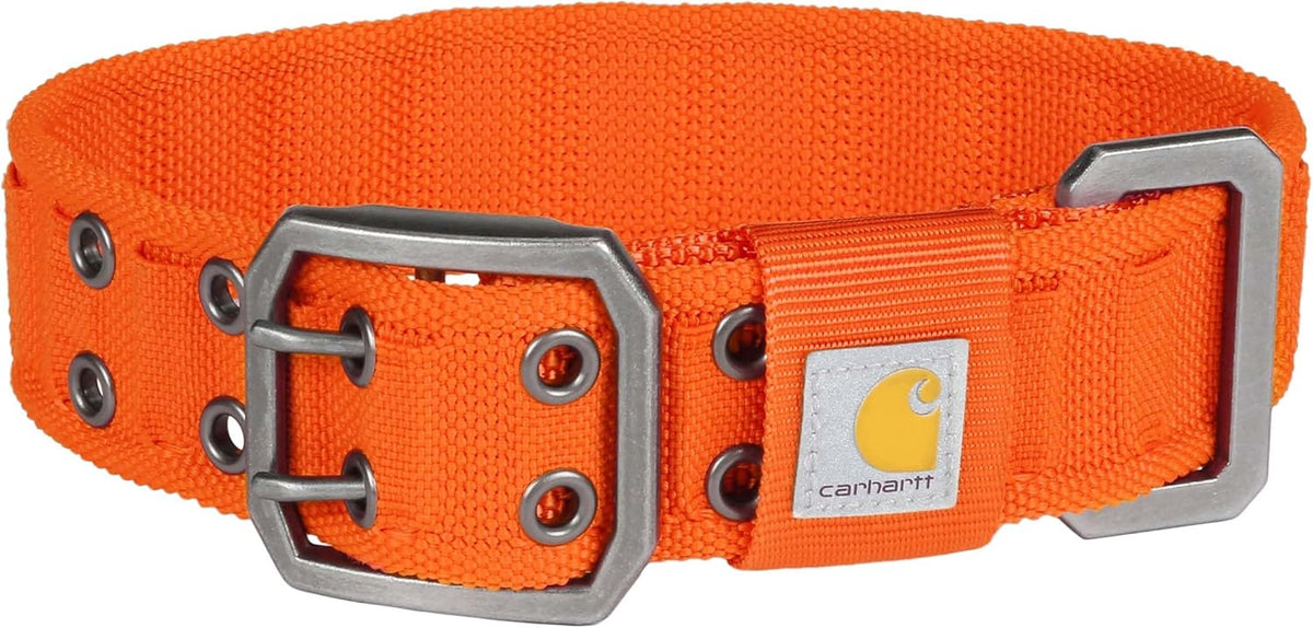 Carhartt Nylon Wide Dog Collar Carhartt Brown Medium – Essentials for Dogs - Blaze Orange / Large