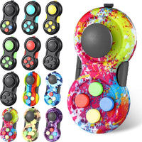 Civaner fidget controller clicker pads, 12 small game pad toys in mixed colors