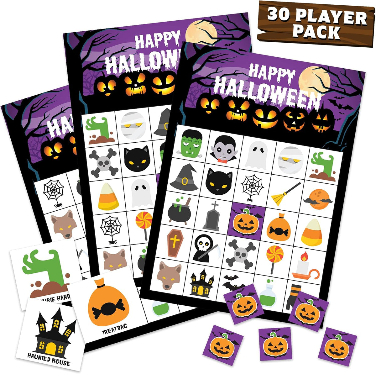 Halloween Games For Kids Party - Halloween Bingo