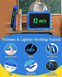 8.5 inch LCD Writing Tablet for Kids - Blue / 12 inch - image 2