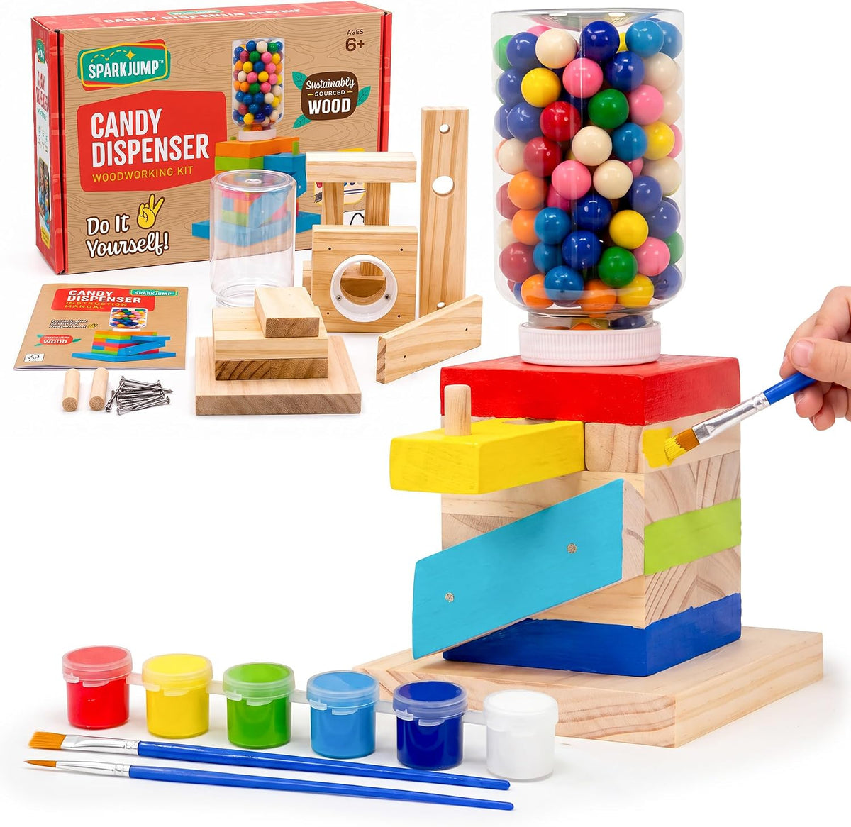 SparkJump Candy Dispenser Woodworking Kit