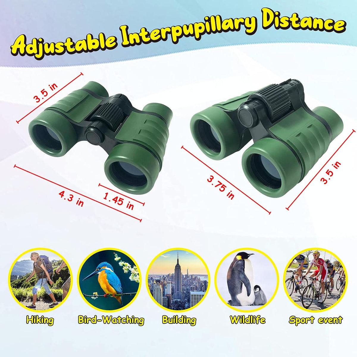 ESSENSON Binoculars for Kids - green - image 3