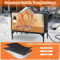Outdoor Cat House Weatherproof, Heated Cat House - Large-24.8X14.9X17.2 In - image 2