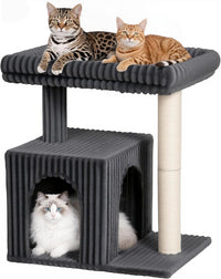 22.8" Cat Tree for Large Cat - Dark Gray