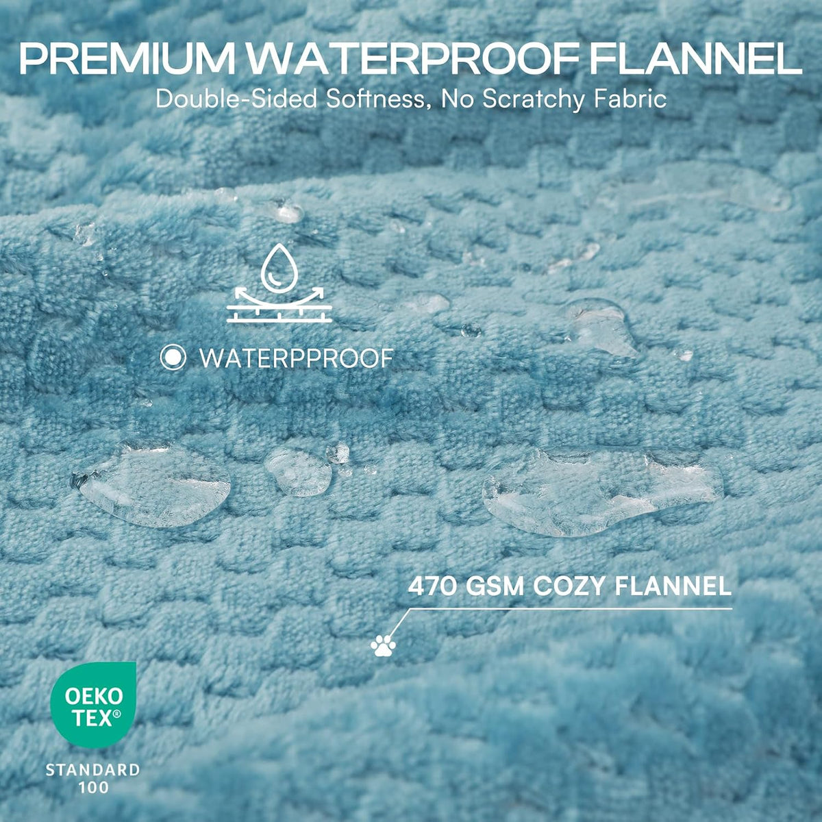 Luciphia Waterproof Blanket for Dog - Blue / XL(85''x57'') - image 2