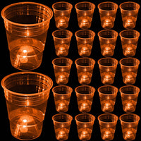 mishunyus 24-pack purple LED glow party cups, 16 oz plastic - view 3