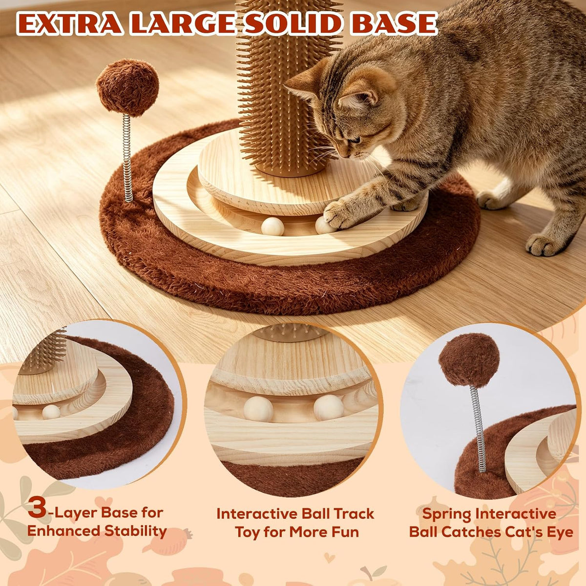 46" Tall Cat Scratching Post - White Sisal(46" Tall) - image 3
