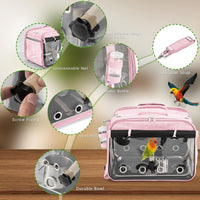 Bird Carrier Airline Approved - Pink - image 3