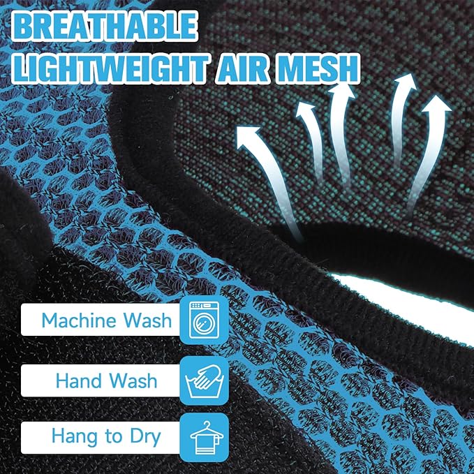 PAWCHIE Dog Grooming Hammock Harness for Dog Cat with Pet Nail Clipper Trimmer-Breathable Cat Hanger Sling for Trimming Clipping Nails-Dog Hammock Restraint Bag for Small Medium Large Dog, Dark Blue M