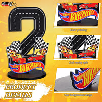 MiniInflat Race Car 5th Birthday Number Sign Centerpiece Race Car - 2nd - image 3