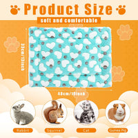 Jetec 4 Pcs Guinea Pig Bed Pads Big Twinkle - Hearts / 13 x 19 Inch - image 2