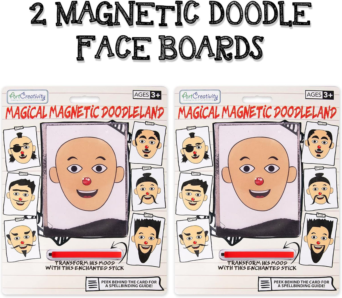 ArtCreativity Magnetic Drawing Face, Travel Toys for Kids - 2 Pack - image 2