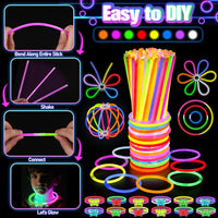 TSDATOWR 150Pcs Glow in the Dark Party Supplies for Kids and Adults – Fun for Kids & Family - image 3