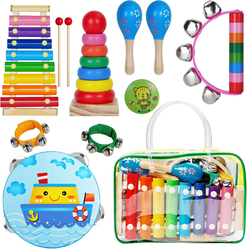 Childom Wooden Musical Instruments Set