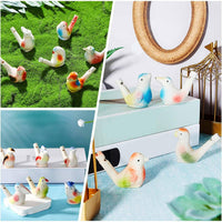 Gejoy 6 Pcs Bird Water Whistles Ceramic Bird Call Warbling Water - 18 / Vibrant - image 4
