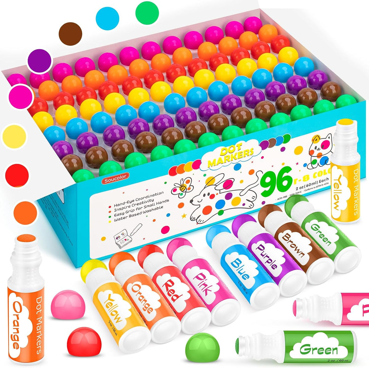 Dot Markers for Toddlers Kids - 96