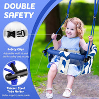 Shker toddler swing seat with soft cushion, detachable armrests and adjustable ropes - view 5