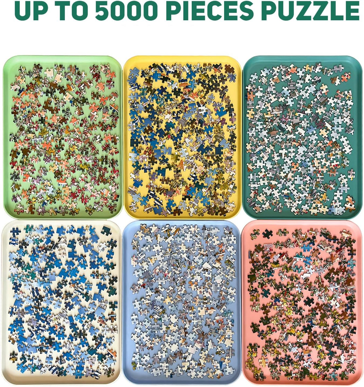 Nariolar extra-large stackable puzzle sorting trays in 6 colors - view 10